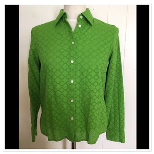 Talbots eyelets shirt